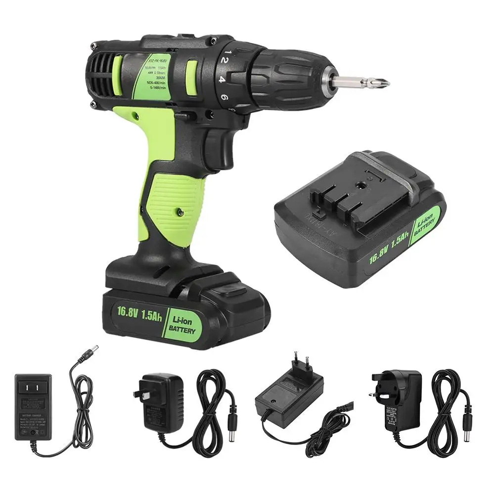 16.8V Electric Rechargeable Cordless Drill Screwdriver Handheld Professional Tool High Quality
16.8V Electric Rechargeable Cordless Drill Screwdriver Handheld Professional Tool High Quality