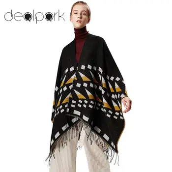 Winter Women Poncho Scarf Cardigan Tassels Geometrical Color Block Warm Cape Shawl Long Scarves Female Casual Pashmina Outwear
Winter Women Poncho Scarf Cardigan Tassels Geometrical Color Block Warm Cape Shawl Long Scarves Female Casual Pashmina Outwear