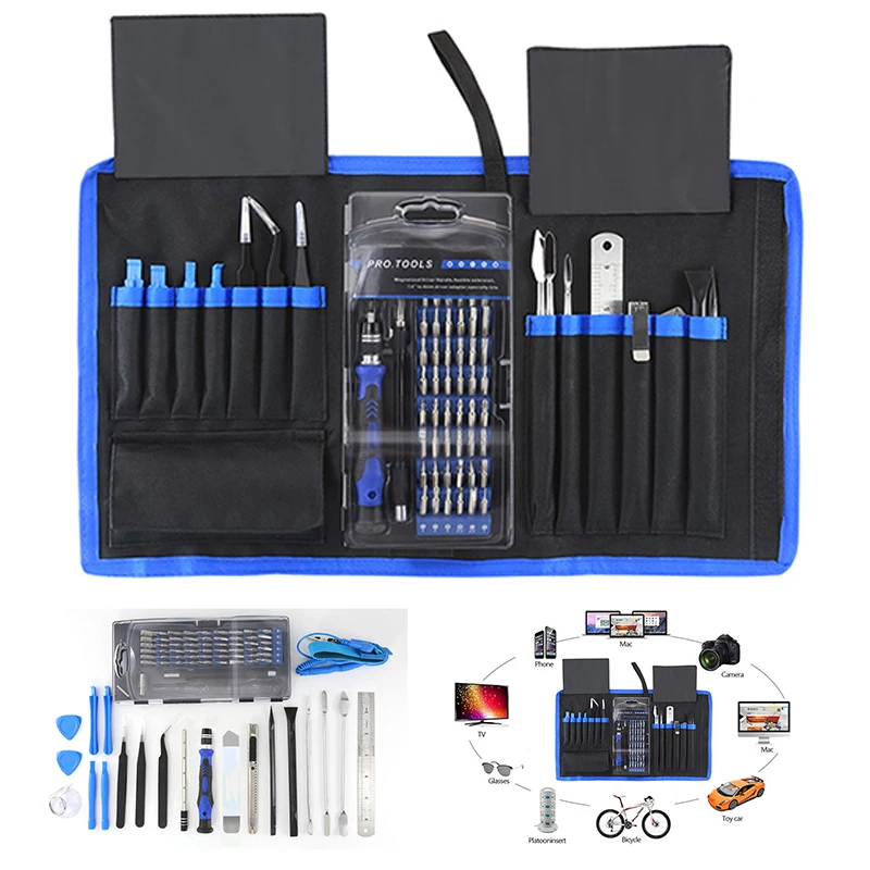 80pcs Pad PC Phone Electronics Opening Precision Screwdriver Set Multifunctional Repair Tool Kit
80pcs Pad PC Phone Electronics Opening Precision Screwdriver Set Multifunctional Repair Tool Kit