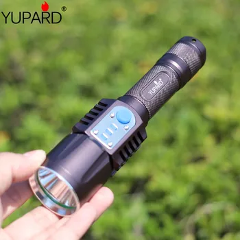 YUPARD mobile power bank Brightness led XM-L2 T6 LED 5mode Intelligent Flashlight USB charging Torch rechargeable 18650 battery
YUPARD mobile power bank Brightness led XM-L2 T6 LED 5mode Intelligent Flashlight USB charging Torch rechargeable 18650 battery