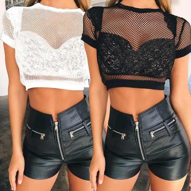 2019 Celmia Plus Size Summer Crop Tops Women Short Sleeve Blouses Casual See Through Shirts Sexy Hollow Slim Fit Fishnet Tee 5XL
2019 Celmia Plus Size Summer Crop Tops Women Short Sleeve Blouses Casual See Through Shirts Sexy Hollow Slim Fit Fishnet Tee 5XL