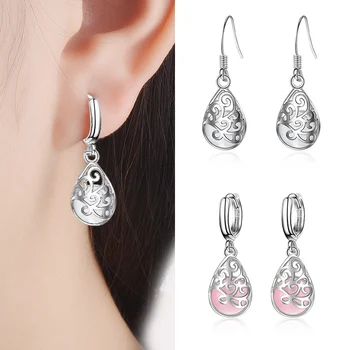 Women Personality Wishing Well 1Pair Girls Hollow Out Allergy Free Silvery Graceful White Pink Creative Opal Drop Earring Gift
Women Personality Wishing Well 1Pair Girls Hollow Out Allergy Free Silvery Graceful White Pink Creative Opal Drop Earring Gift