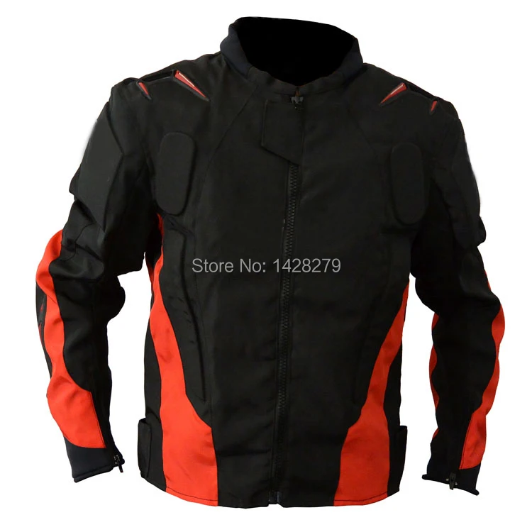 Black Red A stars Racing Jacket with protectors Motocycle Textile Riding Jacket with Back Cowl
Black Red A stars Racing Jacket with protectors Motocycle Textile Riding Jacket with Back Cowl