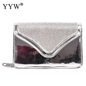 

Flash Rhinestone Evening Bags Luxurious Noble Solid Color Simple Envelope Package Annual Meeting Dinner Clutch Hand Bag Handbag