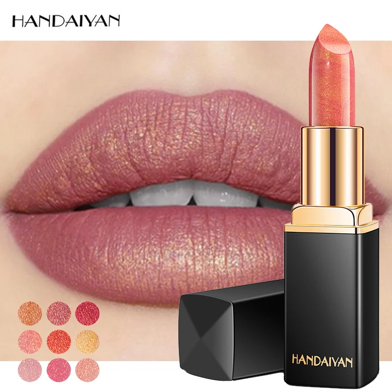 2019 New Handaiyan Mermaid Color Cosmetics Shimmer Lipstick Makeup Shiny Temperature Change Color Glitter Lipstick
2019 New Handaiyan Mermaid Color Cosmetics Shimmer Lipstick Makeup Shiny Temperature Change Color Glitter Lipstick