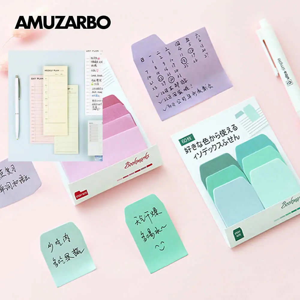 Colorful Simple Gradient Color Sticky Notes DIY Self-Adhesive N Times Indexes Memo Pad Bookmark Novelty School Office Supply
Colorful Simple Gradient Color Sticky Notes DIY Self-Adhesive N Times Indexes Memo Pad Bookmark Novelty School Office Supply