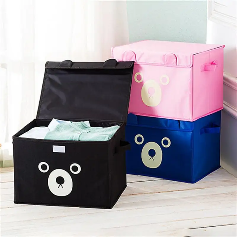 Oxford Cloth Foldable Storage Box Bag Cute Cartoon Bear Pattern Drawers Toys Books Pouches Storage Container Organizer
Oxford Cloth Foldable Storage Box Bag Cute Cartoon Bear Pattern Drawers Toys Books Pouches Storage Container Organizer