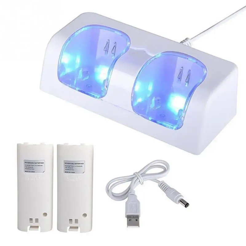 Dual Controller Battery Charging Dock Station Pack for Nintendo Wii Gamepad Charger with LED Light Chargers
Dual Controller Battery Charging Dock Station Pack for Nintendo Wii Gamepad Charger with LED Light Chargers