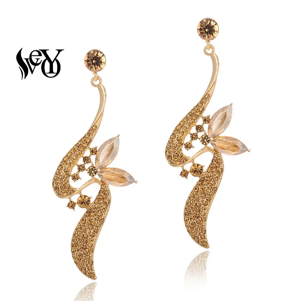 VEYO Full Rhinestone Earrings Symmetrical ribbon design Crystal Drop Earrings for Women Elegant Fashion Jewelry Free shipping
VEYO Full Rhinestone Earrings Symmetrical ribbon design Crystal Drop Earrings for Women Elegant Fashion Jewelry Free shipping