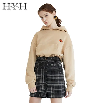 HYH HAOYIHUI Leaves Harajuku Casual Sweatshirts Embroidery Hoodie Winter Fleece Solid Color Pullover
HYH HAOYIHUI Leaves Harajuku Casual Sweatshirts Embroidery Hoodie Winter Fleece Solid Color Pullover