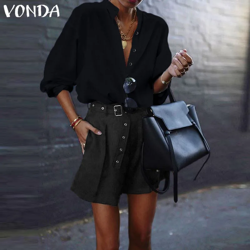 VONDA 2019 Office Lady Elegant Lantern Sleeve Deep V Neck Solid Blouse Summer Sexy Women Tops And Blouses Plus Size Shirt
VONDA 2019 Office Lady Elegant Lantern Sleeve Deep V Neck Solid Blouse Summer Sexy Women Tops And Blouses Plus Size Shirt