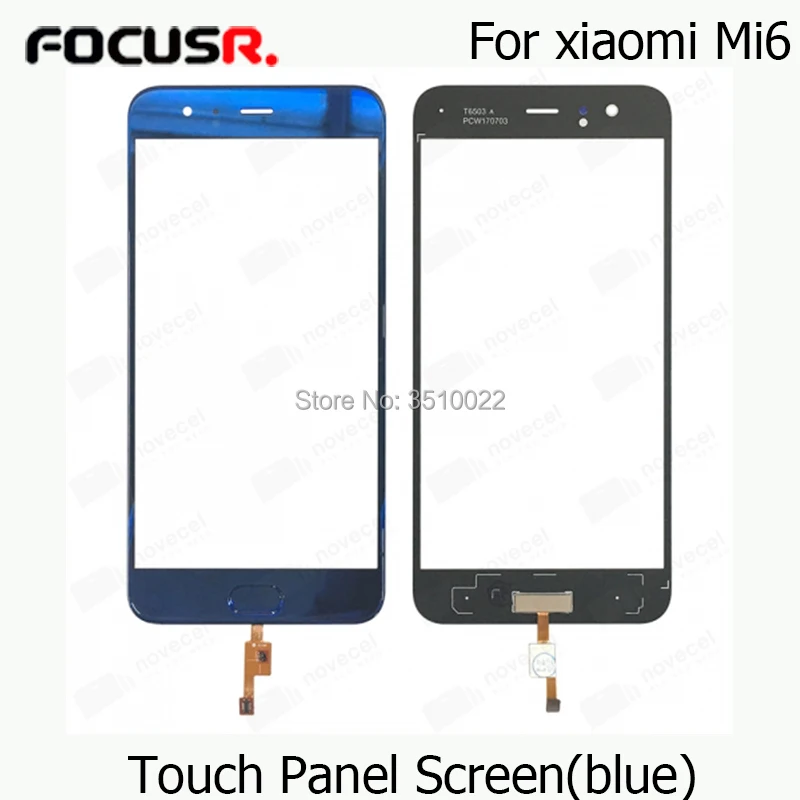 

New Outer Top Screen Lens Front Glass For Xiaomi Mi6 Mi 6 LCD Screen Replacement Touch Panel repair parts touch screen