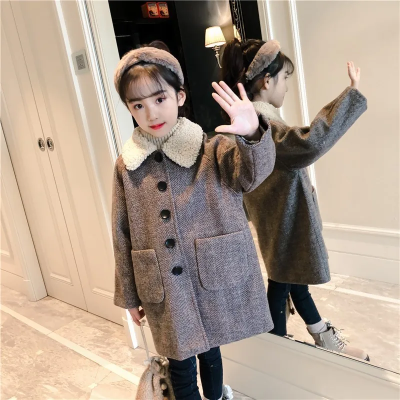 New Winter Teenager Girls Fur Collar Trench Coat Kids Fashion 2018 Cotton Solid Thick Princess Outerwear Jacket Children Clothes
New Winter Teenager Girls Fur Collar Trench Coat Kids Fashion 2018 Cotton Solid Thick Princess Outerwear Jacket Children Clothes