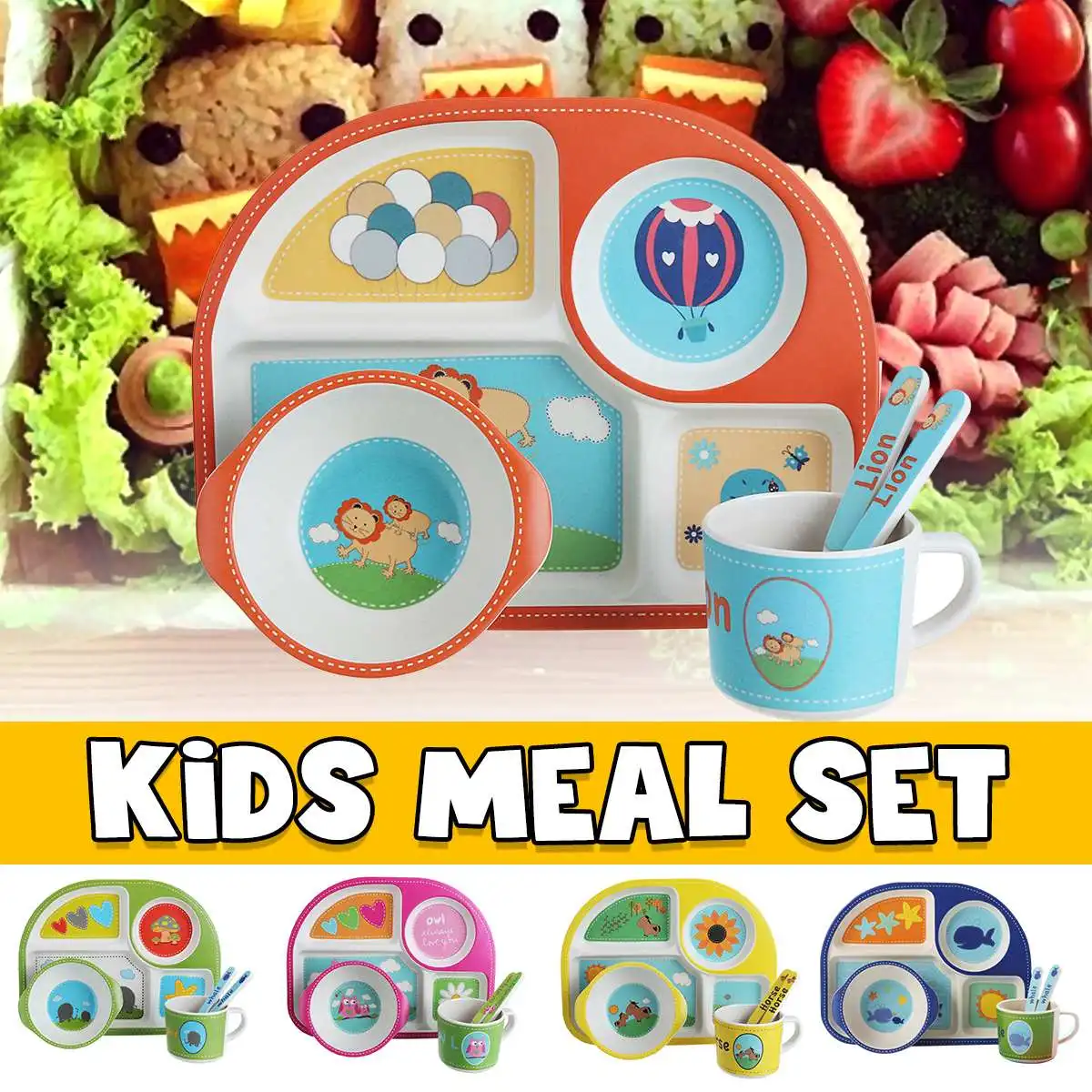 Cute Baby Feeding Bowl Lunch Box Animals Bamboo Fiber Food Container Children Tableware Infant Dinnerware Plate Meal Tray
Cute Baby Feeding Bowl Lunch Box Animals Bamboo Fiber Food Container Children Tableware Infant Dinnerware Plate Meal Tray