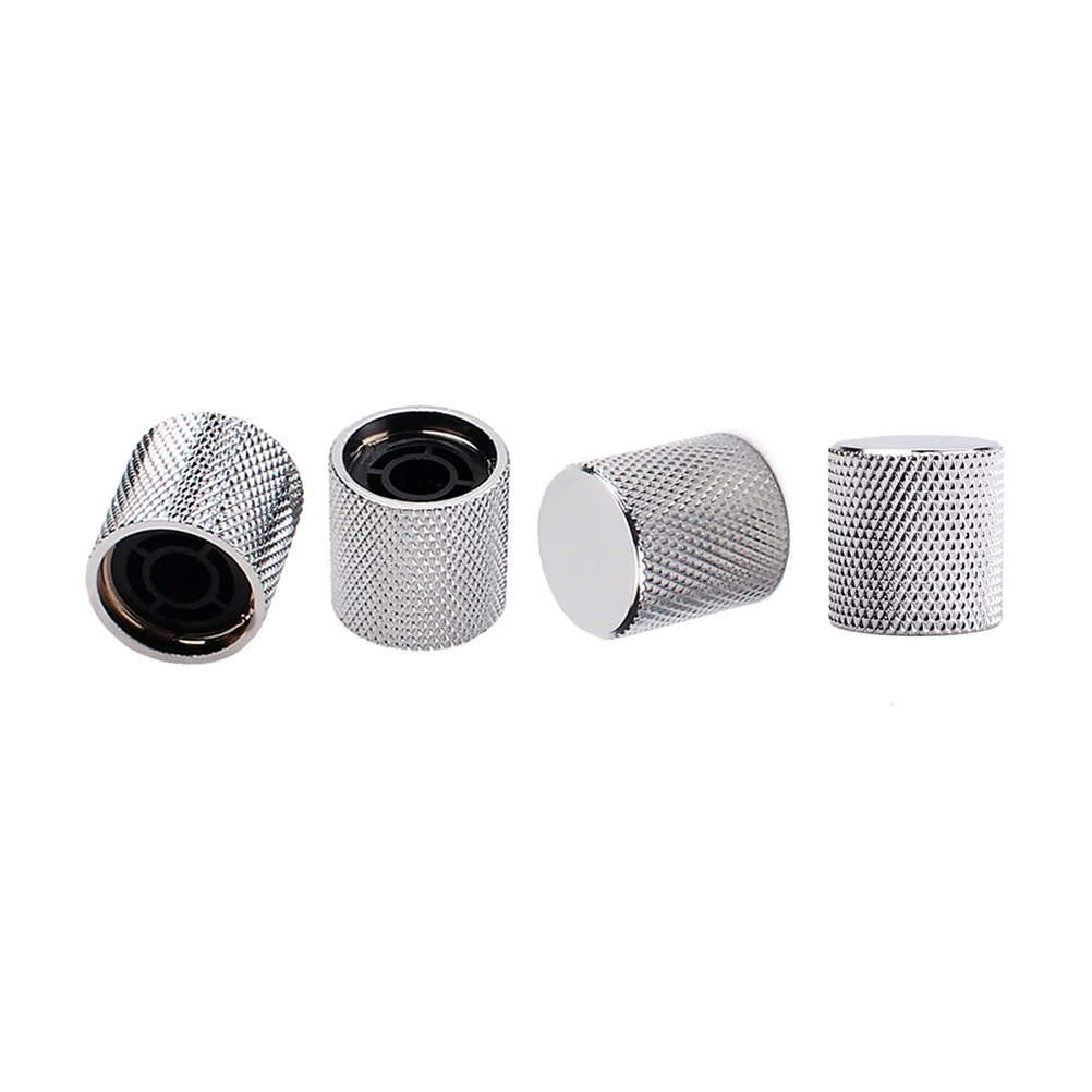 4 Pcs GD104 Chrome Plated Electric Guitar and Bass Tone Volume Electronic Control Knobs Cap (Silver Color)
4 Pcs GD104 Chrome Plated Electric Guitar and Bass Tone Volume Electronic Control Knobs Cap (Silver Color)