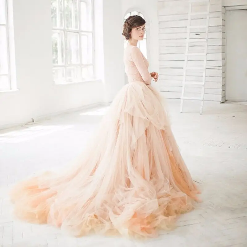 Peach Color Long Sort Tulle Skirts Zipper Style Tutu Skirts For Bridal To Wedding Or Women Formal Skirt 2016 Custom Made
Peach Color Long Sort Tulle Skirts Zipper Style Tutu Skirts For Bridal To Wedding Or Women Formal Skirt 2016 Custom Made