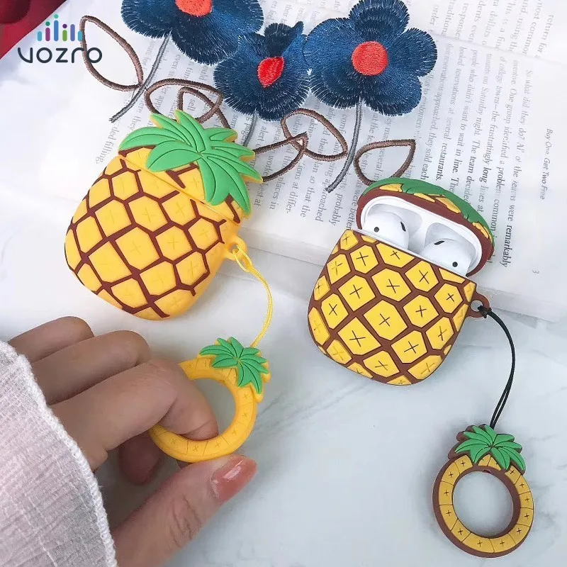 VOZRO Pineapple Fruit Wireless Bluetooth Earphone Case For Apple AirPods Silicone Headphones Cases For Airpods2 Protective Cover
VOZRO Pineapple Fruit Wireless Bluetooth Earphone Case For Apple AirPods Silicone Headphones Cases For Airpods2 Protective Cover