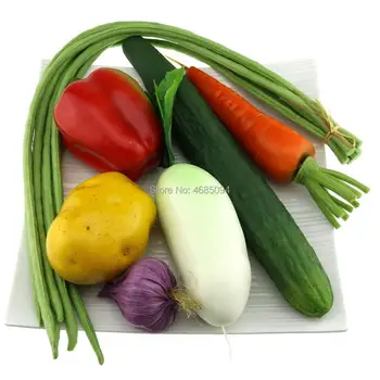 Gresorth Fake Mixed Vegetables Artificial Pepper Cucumber Bean Carrot Garlic Potato Kitchen Decoration
Gresorth Fake Mixed Vegetables Artificial Pepper Cucumber Bean Carrot Garlic Potato Kitchen Decoration