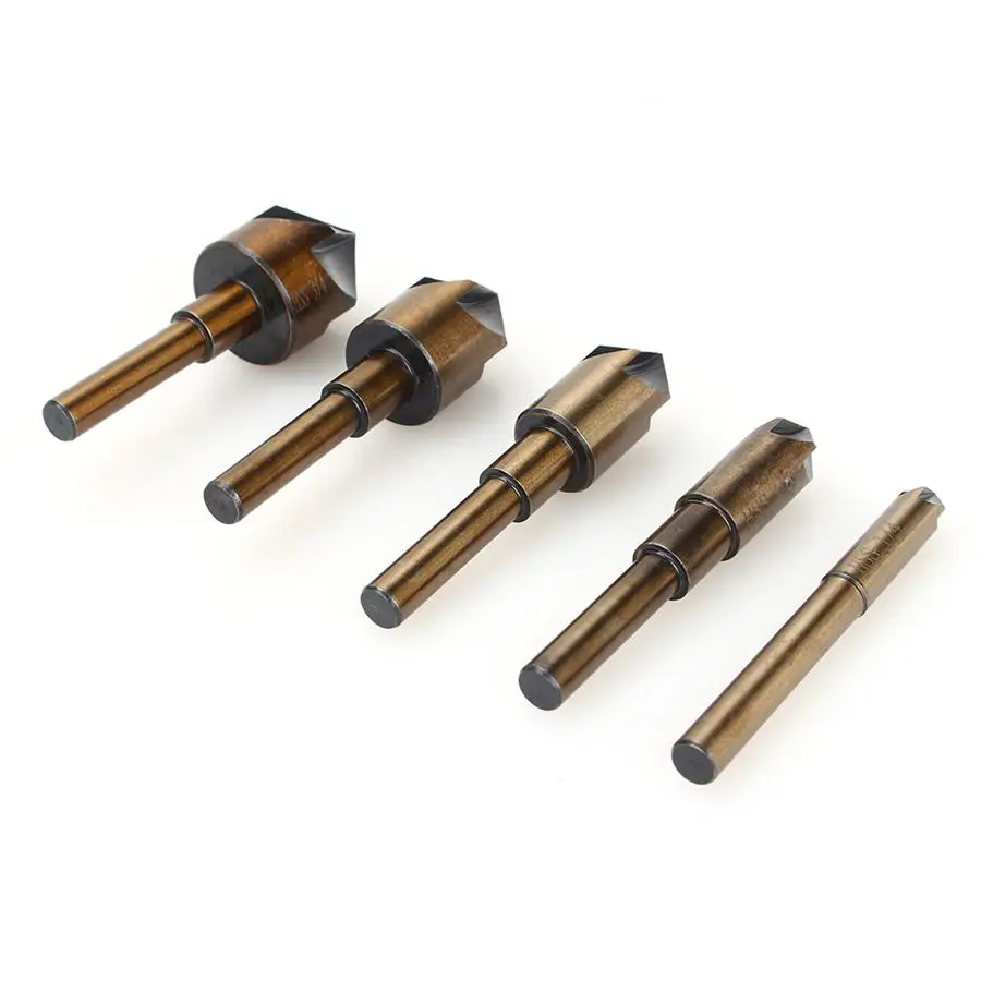 5PCS/Lot Industrial Countersink Drill Bit Set 5 Flute 82 Degree Angle Chamfering Cutter For Wood Metal Plastic new
5PCS/Lot Industrial Countersink Drill Bit Set 5 Flute 82 Degree Angle Chamfering Cutter For Wood Metal Plastic new