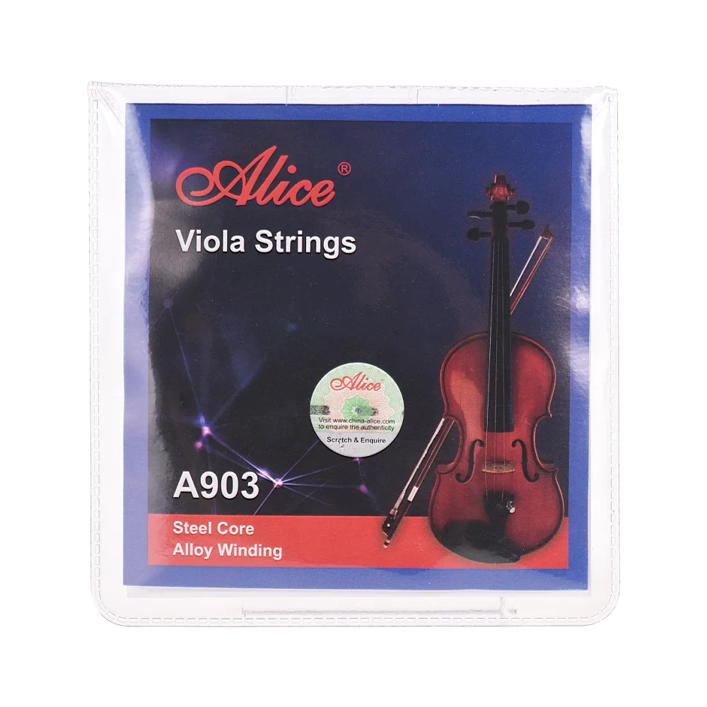 Alice A903 4pcs/set Universal Full Set (A-D-G-C) Viola Strings Steel Core Alloy Winding Violin Parts & Accessories
Alice A903 4pcs/set Universal Full Set (A-D-G-C) Viola Strings Steel Core Alloy Winding Violin Parts & Accessories