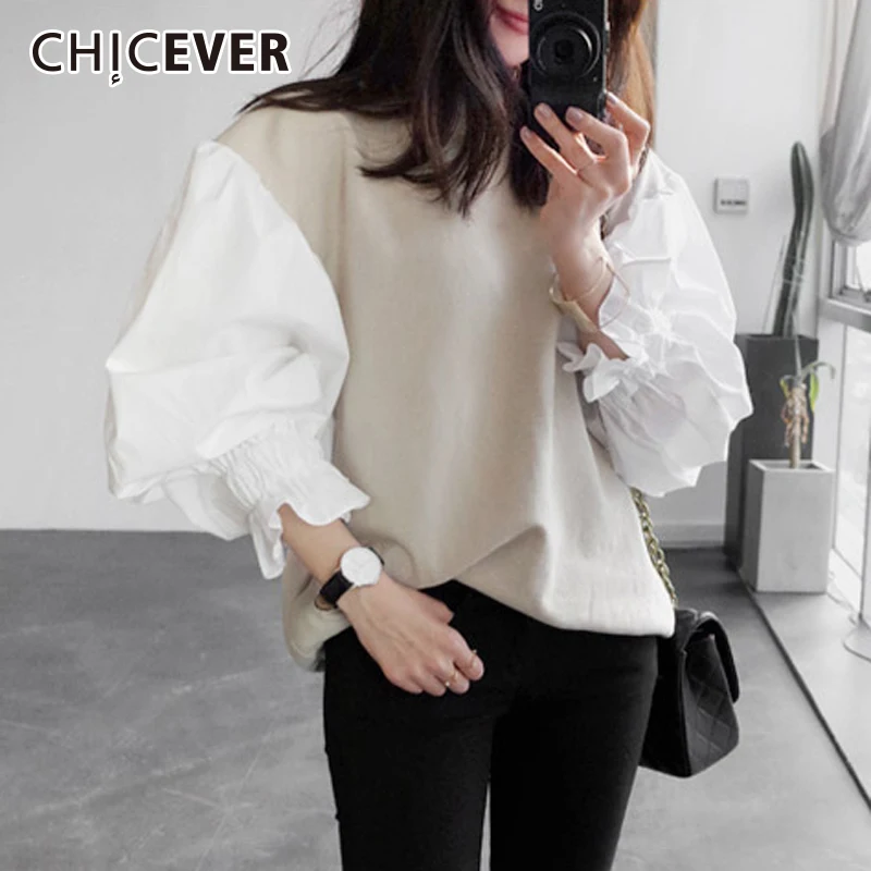 CHICEVER 2020 Spring Female Sweatshirt For Women Top Lantern Sleeve Pullovers Loose Plus Size Oversizes Sweatshirts Tops Clothes
CHICEVER 2020 Spring Female Sweatshirt For Women Top Lantern Sleeve Pullovers Loose Plus Size Oversizes Sweatshirts Tops Clothes