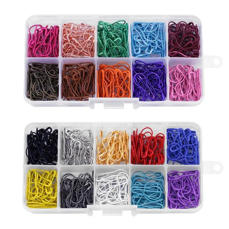 300pcs Gourd Shape Safety Pins Metal Clips Gourd Pins Knitting Cross Stitch Marker Tag Pins Clips for DIY Clothing Kit with Case
300pcs Gourd Shape Safety Pins Metal Clips Gourd Pins Knitting Cross Stitch Marker Tag Pins Clips for DIY Clothing Kit with Case
