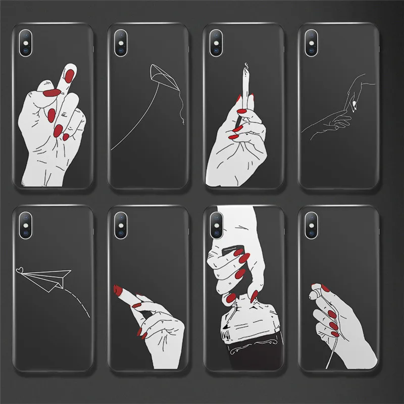 USLION Soft Silicon Phone Case For iPhone 6 7 8 Plus X XR XS Max Sexy Couple Hand Cases For iPhone 6 6S Plus Soft Back Cover
USLION Soft Silicon Phone Case For iPhone 6 7 8 Plus X XR XS Max Sexy Couple Hand Cases For iPhone 6 6S Plus Soft Back Cover