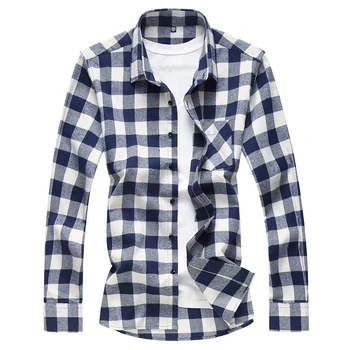 2018 new Long-sleeved Plaid Shirt mens Large Size S-5XL Fashion Casual Shirt men
2018 new Long-sleeved Plaid Shirt mens Large Size S-5XL Fashion Casual Shirt men