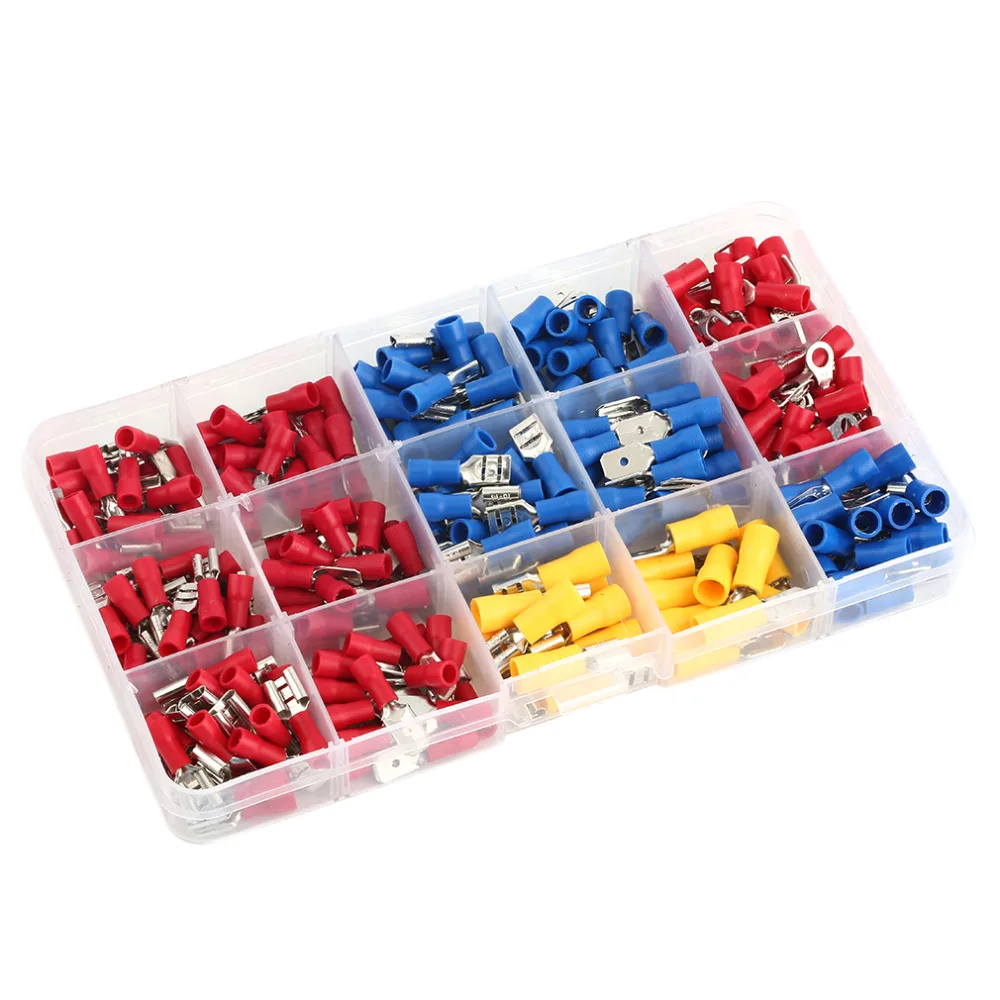 280pcs Assorted Full Insulated Fork U-type Set Terminals Connectors Assortment Kit Electrical Crimp Spade Ring
280pcs Assorted Full Insulated Fork U-type Set Terminals Connectors Assortment Kit Electrical Crimp Spade Ring