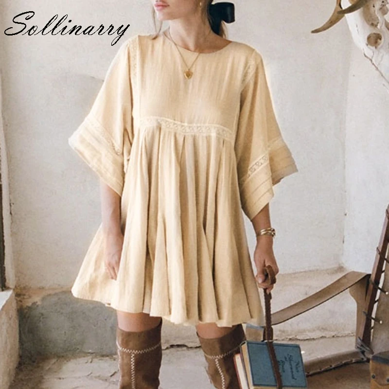 Sollinarry Elegant Cotton Short Clearance Dress Feminino Casual Lace Wide Sleeve Harajuku Dresses Party Dress Women Vestidos
Sollinarry Elegant Cotton Short Clearance Dress Feminino Casual Lace Wide Sleeve Harajuku Dresses Party Dress Women Vestidos