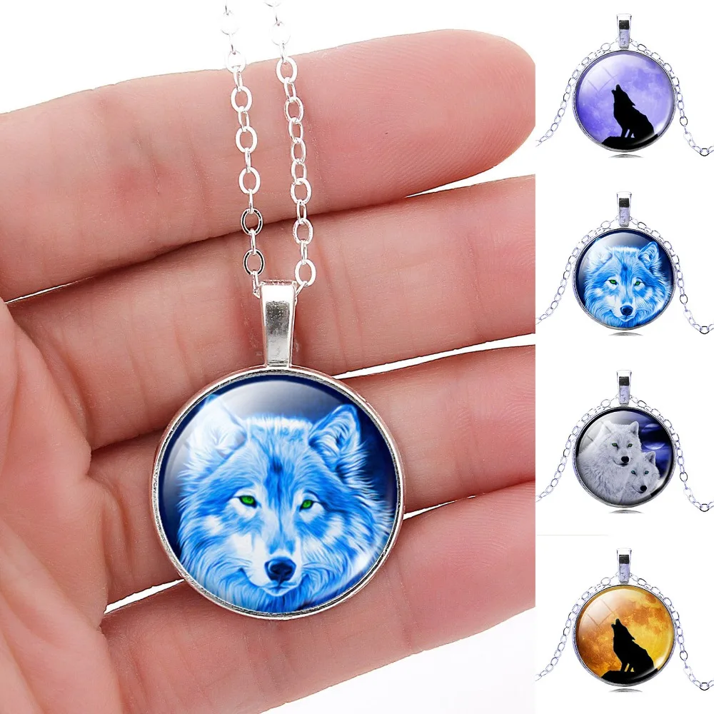 Newest silver plated Pendant Necklace Vintage Wolf Picture Glass Cabochon Statement Chain Necklace Summer Style Jewelry Gift
Newest silver plated Pendant Necklace Vintage Wolf Picture Glass Cabochon Statement Chain Necklace Summer Style Jewelry Gift