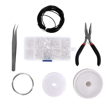 Jewelry Beading Making & Repair Tools Kit Pliers Silver Beads Wire Jewelry Finding Set Jewelry Making Kit Starter Kit
Jewelry Beading Making & Repair Tools Kit Pliers Silver Beads Wire Jewelry Finding Set Jewelry Making Kit Starter Kit