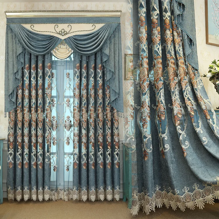 Jacquard European Curtain For Living Room Bedroom Fresh Semi-Shading Embroidered Curtains Fabric
Jacquard European Curtain For Living Room Bedroom Fresh Semi-Shading Embroidered Curtains Fabric