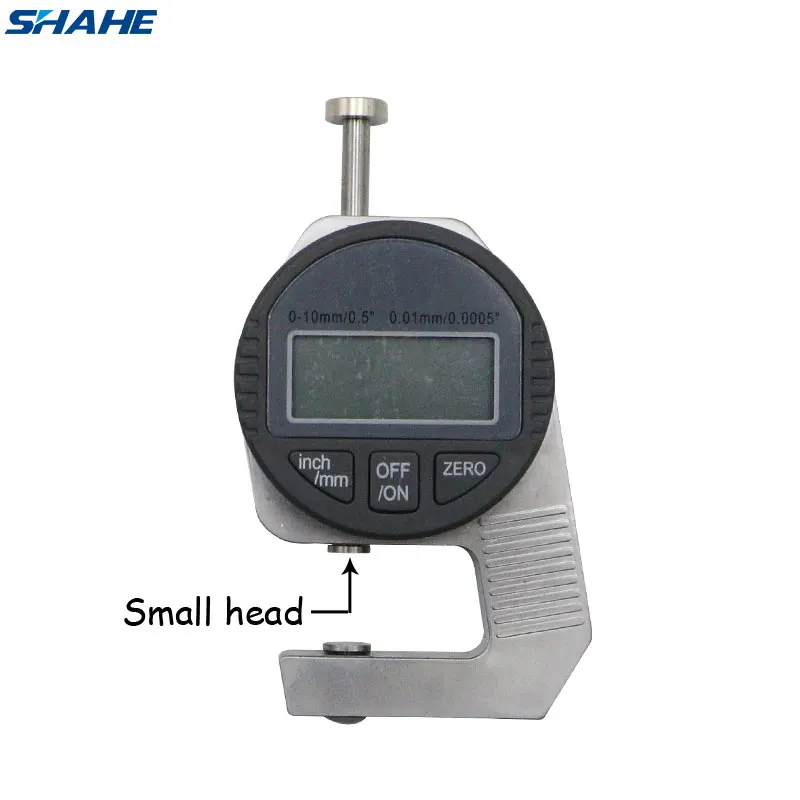 Shahe Portable mini Precise Digital Thickness Gauge Meter Tester Micrometer thickness Small Head 0 - 12.7 mm
Shahe Portable mini Precise Digital Thickness Gauge Meter Tester Micrometer thickness Small Head 0 - 12.7 mm