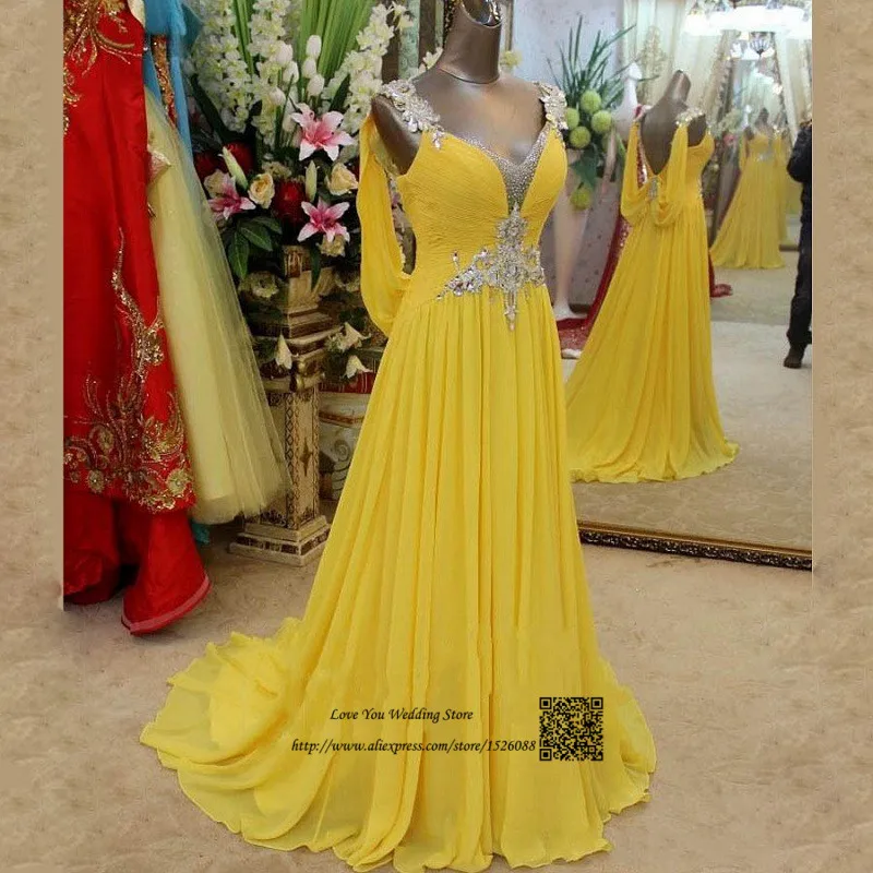 Abendkleider Crystal 2016 Turquoise Yellow Long Evening Dresses Backless Prom Dress Gowns Beads Party Dress Robe de Soiree
Abendkleider Crystal 2016 Turquoise Yellow Long Evening Dresses Backless Prom Dress Gowns Beads Party Dress Robe de Soiree