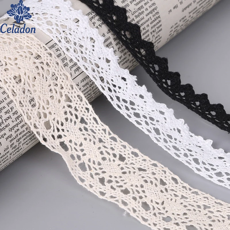 10 yard 5 Style 3 Colors Knitting Cotton Lace Ribbon Handmade For Garment Trim Sewing Accessories Lace Embellishment
10 yard 5 Style 3 Colors Knitting Cotton Lace Ribbon Handmade For Garment Trim Sewing Accessories Lace Embellishment