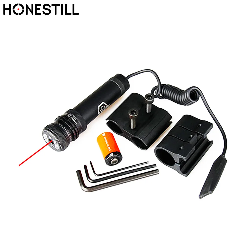 HONESTILL Tactical Red Laser Sight 1inch Tube Red Laser Aimer Pointer Fits for 20mm 0.8inch rail Rifle Scope
HONESTILL Tactical Red Laser Sight 1inch Tube Red Laser Aimer Pointer Fits for 20mm 0.8inch rail Rifle Scope