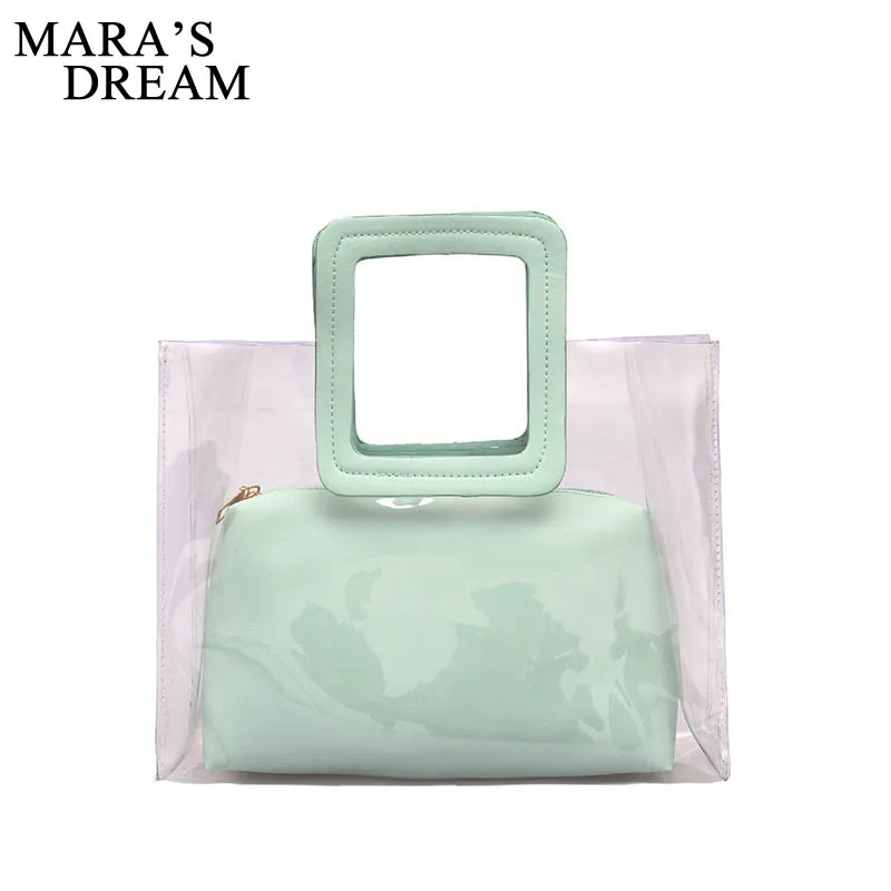 Mara's Dream2019 Spring and Summer New Korean Version of The Big Bag Transparent Ladies Handbag Jelly Multicolor Handbag
Mara's Dream2019 Spring and Summer New Korean Version of The Big Bag Transparent Ladies Handbag Jelly Multicolor Handbag