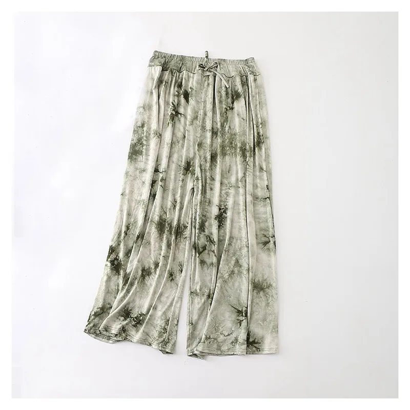Mferlier Women Summer Modal Wide Leg Pants Elastic Pleated Floral Print Female Comfortable High Waist Pants
Mferlier Women Summer Modal Wide Leg Pants Elastic Pleated Floral Print Female Comfortable High Waist Pants