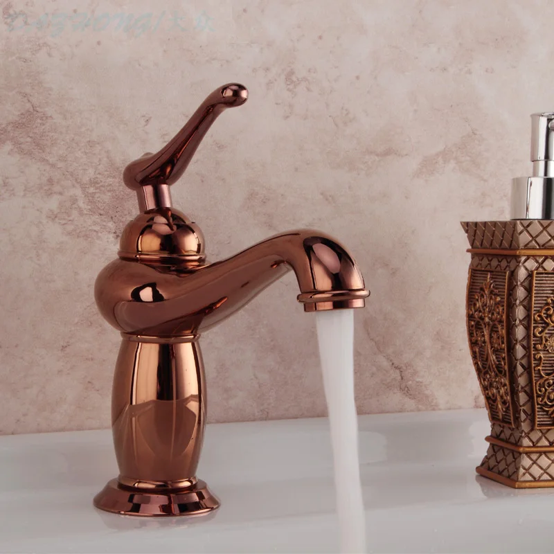 European style bathroom hot and cold faucet, retro all copper washbasin faucet
European style bathroom hot and cold faucet, retro all copper washbasin faucet