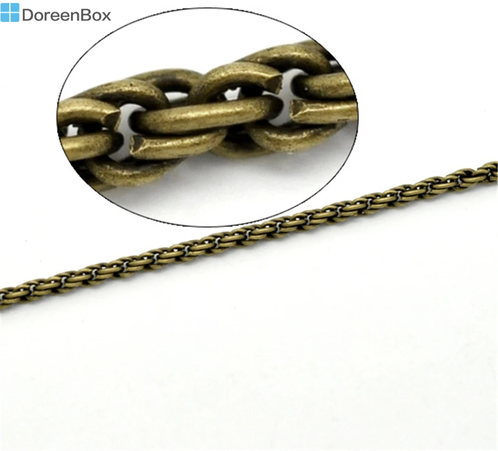 Doreen Box Милые античные бронзовые звеньевые цепи 3x0,6 мм, продается в партии 10 м (B16068)
Doreen Box Милые античные бронзовые звеньевые цепи 3x0,6 мм, продается в партии 10 м (B16068)