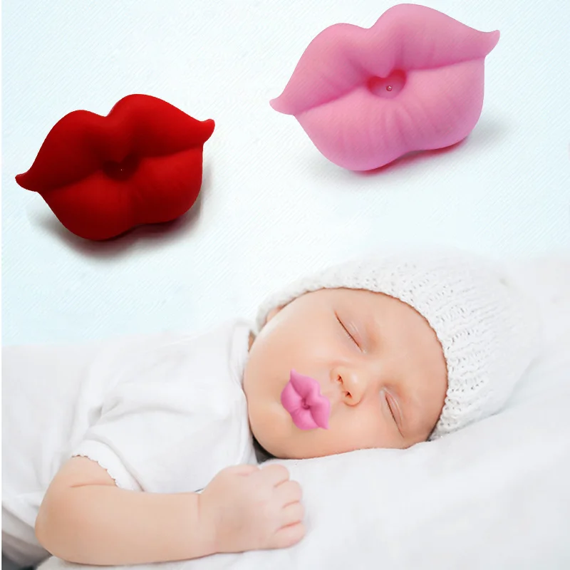 Funny Silicone Baby Pacifier Red Kiss Lips Dummy Pacifier Clips Accessories Teethers Toy Teat Infant Soother Nipples Baby Care
Funny Silicone Baby Pacifier Red Kiss Lips Dummy Pacifier Clips Accessories Teethers Toy Teat Infant Soother Nipples Baby Care