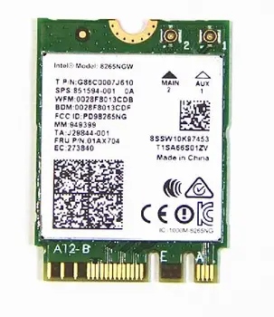 Wireless Adapter Card for Wlan Intel 8265NGW AC 8265 NGFF 802.11ac 867Mbps 2x2 WIFI 802.11ac Wi-Fi Bluetooth 4.2 hp 851954-001
Wireless Adapter Card for Wlan Intel 8265NGW AC 8265 NGFF 802.11ac 867Mbps 2x2 WIFI 802.11ac Wi-Fi Bluetooth 4.2 hp 851954-001