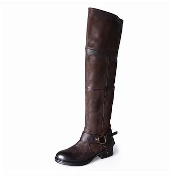 Choudory 2017 Hot Chaussure Femme Overknee Thigh High Black Leather Boots Cowboy Boots Back Zip Zapatos Mujer Shoes Woman
Choudory 2017 Hot Chaussure Femme Overknee Thigh High Black Leather Boots Cowboy Boots Back Zip Zapatos Mujer Shoes Woman