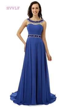Backless Real Sample 2019 Prom Dresses A-line Scoop Royal Blue Chiffon Beaded Crystals Prom Gown Evening Dresses Evening Gown
Backless Real Sample 2019 Prom Dresses A-line Scoop Royal Blue Chiffon Beaded Crystals Prom Gown Evening Dresses Evening Gown