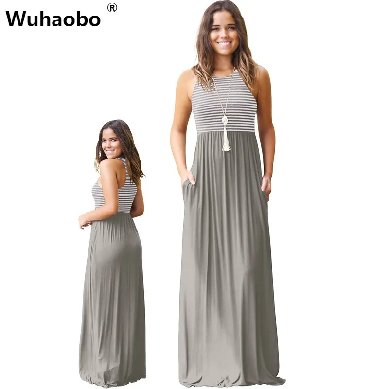 Wuhaobo Additive Color Casual Long Women Dress Sleeveless Striped Patchwork Loose Maxi Dress Slim Stretch Summer Dress Vestidos
Wuhaobo Additive Color Casual Long Women Dress Sleeveless Striped Patchwork Loose Maxi Dress Slim Stretch Summer Dress Vestidos