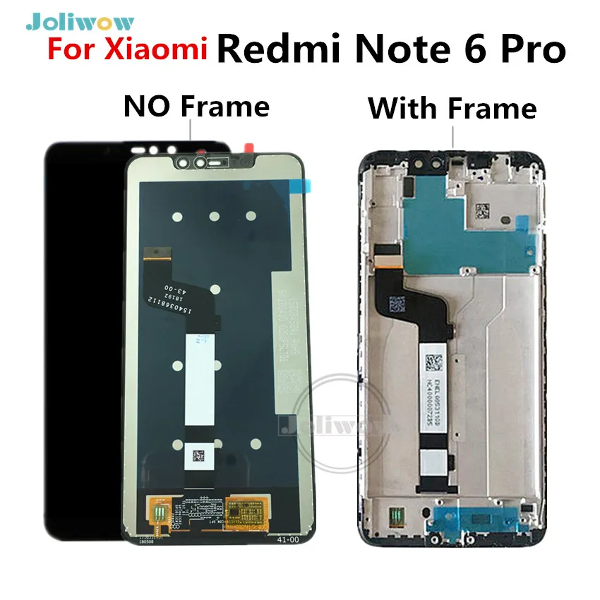 6.26" LCD For Xiaomi Redmi Note 6 Pro LCD Touch Screen with frame For Redmi Note6 Pro LCD Display Assembly Replacement
6.26" LCD For Xiaomi Redmi Note 6 Pro LCD Touch Screen with frame For Redmi Note6 Pro LCD Display Assembly Replacement