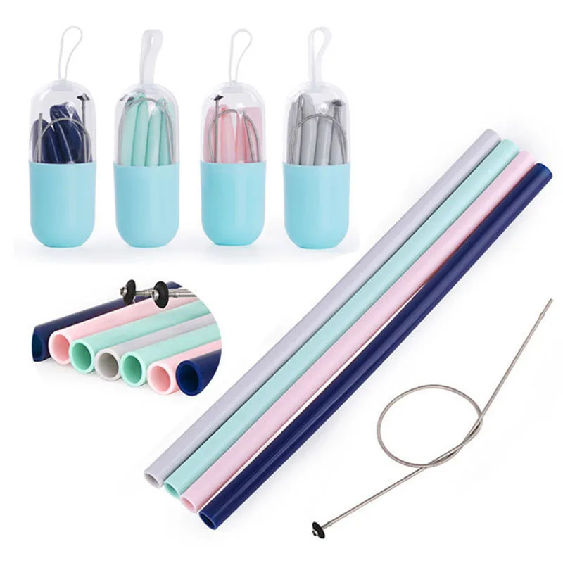 Reusable Straws Silicone Drinking Straws Collapsible Folding Drinking Straw with Carrying Case and Cleaning Brush for Travel
Reusable Straws Silicone Drinking Straws Collapsible Folding Drinking Straw with Carrying Case and Cleaning Brush for Travel