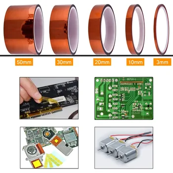 3/10/20/30/50 MM Width 30 M/100 ft Length High Temperature Electrical Tape Heat Resistant Insulation Polyimide Tape #261501
3/10/20/30/50 MM Width 30 M/100 ft Length High Temperature Electrical Tape Heat Resistant Insulation Polyimide Tape #261501