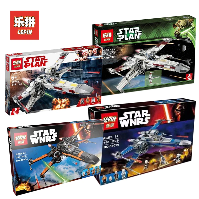 Lepin Star Wars Sets 05004 05029 05039 05145 X-Wing Starfighter Building Blocks Bricks Toys Compatible Legoing 10262 75149 75102
Lepin Star Wars Sets 05004 05029 05039 05145 X-Wing Starfighter Building Blocks Bricks Toys Compatible Legoing 10262 75149 75102